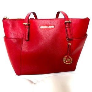 Red Michael Kors bag